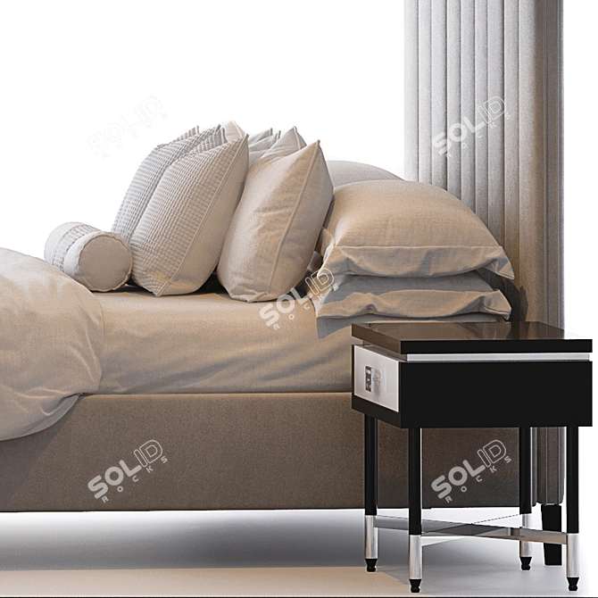 Versatile Bed for Modern Living 3D model image 2