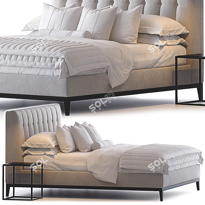 Luxury Bed: ALEXANDER by Sofa & Chair 3D model image 1