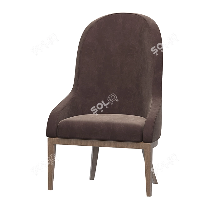 Elegant Aleal Chairs in Corry 3D model image 1