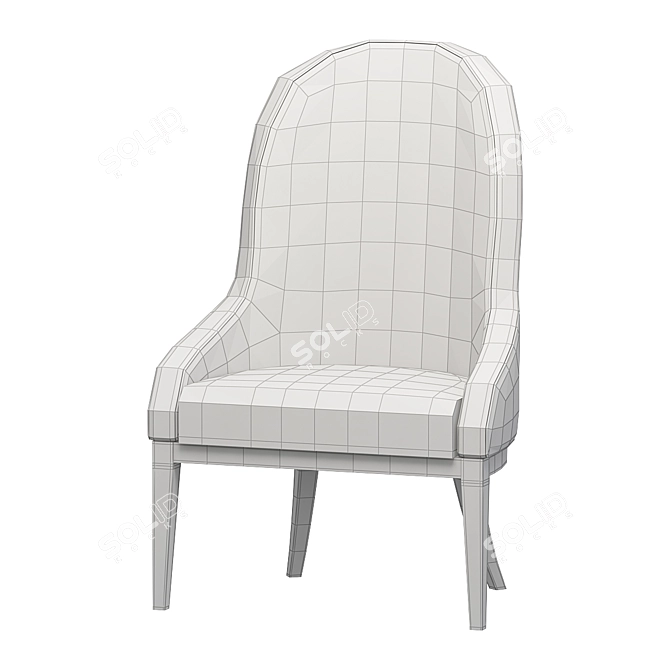 Elegant Aleal Chairs in Corry 3D model image 2