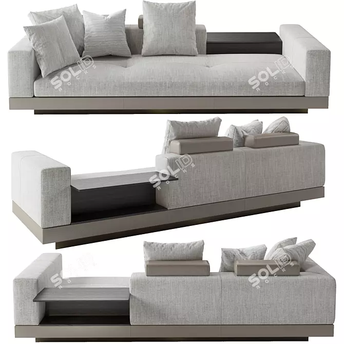 Luxury Minotti Connery Sofa 3D model image 1