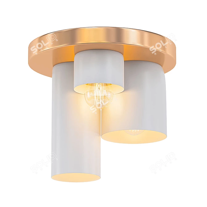 Triple Trouble Ceiling Light 3D model image 1