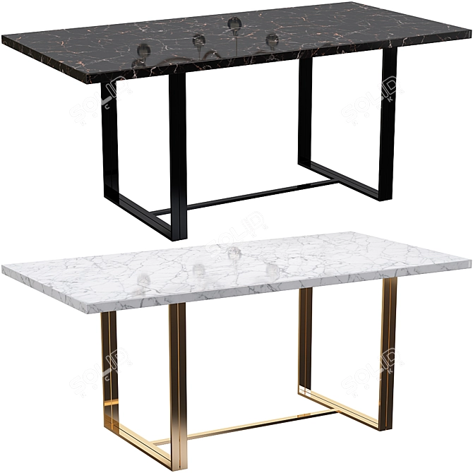 Soul Dining Table: Stylish and Modern 3D model image 1