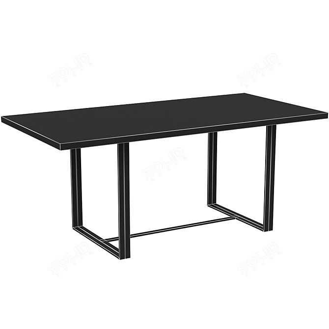Soul Dining Table: Stylish and Modern 3D model image 2