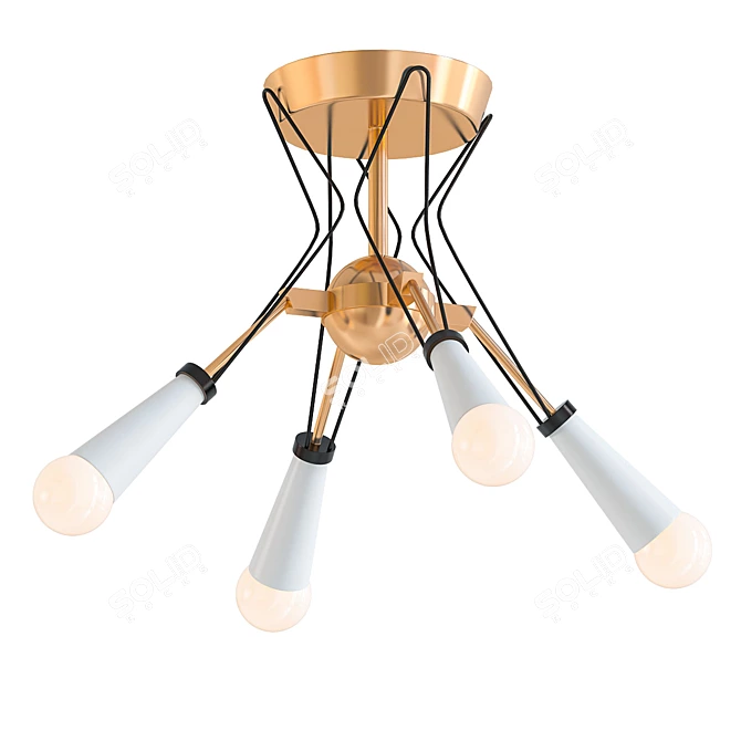 Ed Ellen Degeneres Piro Flush Mount 3D model image 1