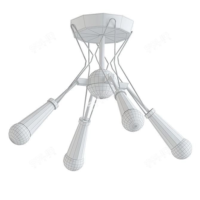 Ed Ellen Degeneres Piro Flush Mount 3D model image 2