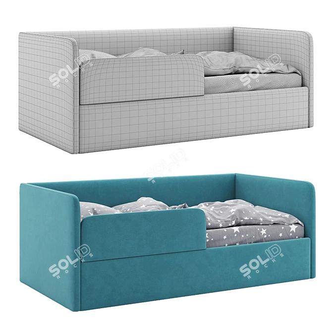 Dreamy Dalmatian Bed 3D model image 4