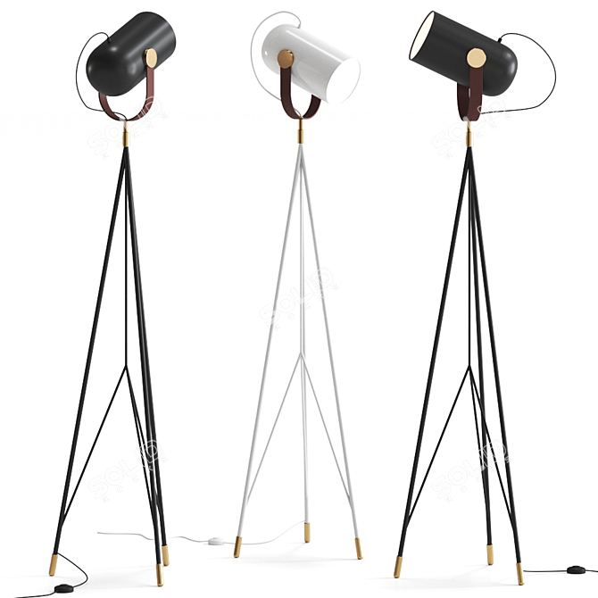 Carronade 360MB Floor Lamp 3D model image 1