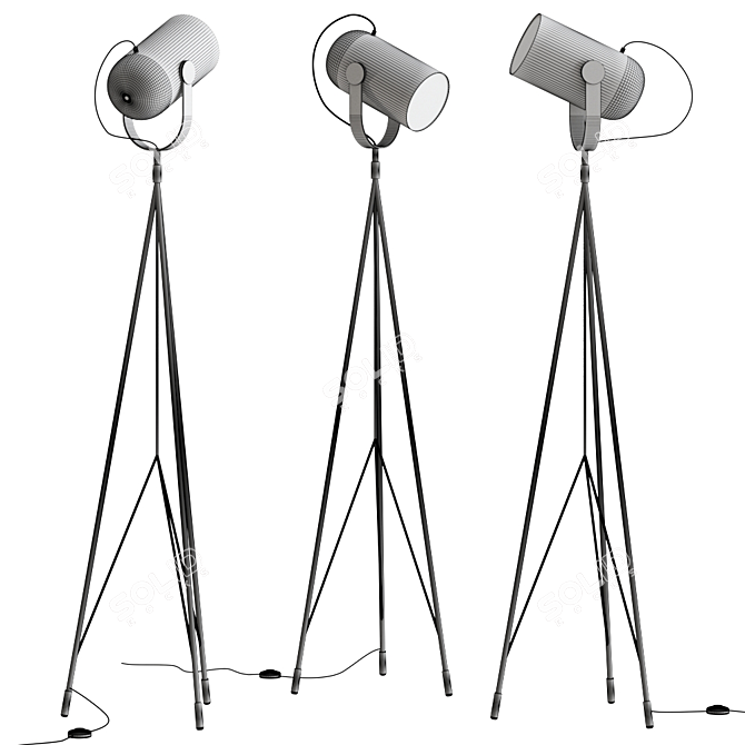 Carronade 360MB Floor Lamp 3D model image 2