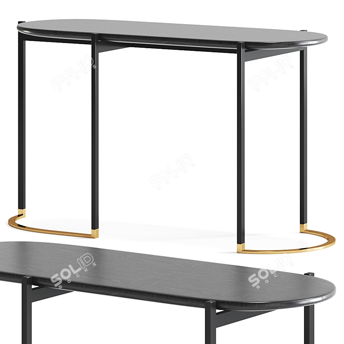 Sleek Blink Console Table 3D model image 1