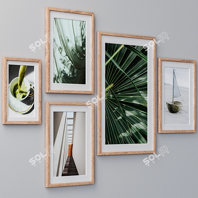 Versatile Set of Wall Paintings 3D model image 2