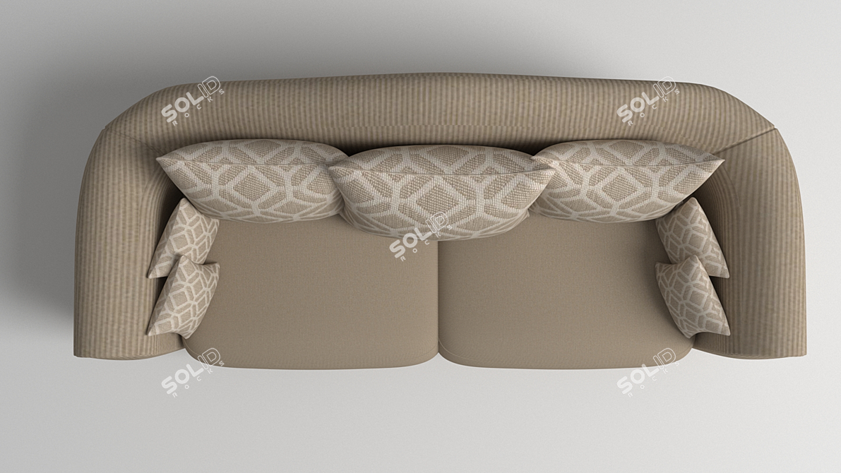 Versatile Designer Sofa 3D model image 2