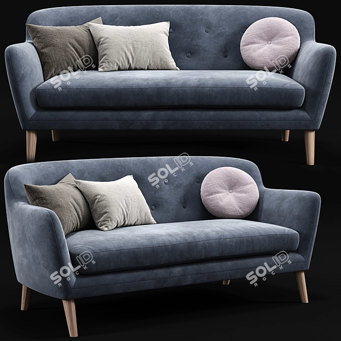 Sleek and Stylish Masku Arhus Sofa 3D model image 1