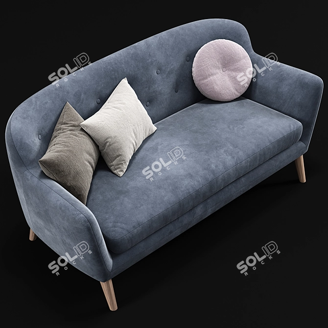 Sleek and Stylish Masku Arhus Sofa 3D model image 2