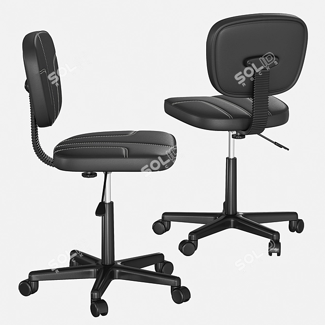 Alban Work Chair: Comfortable & Stylish 3D model image 2