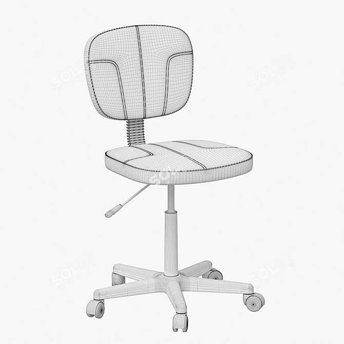 Alban Work Chair: Comfortable & Stylish 3D model image 4