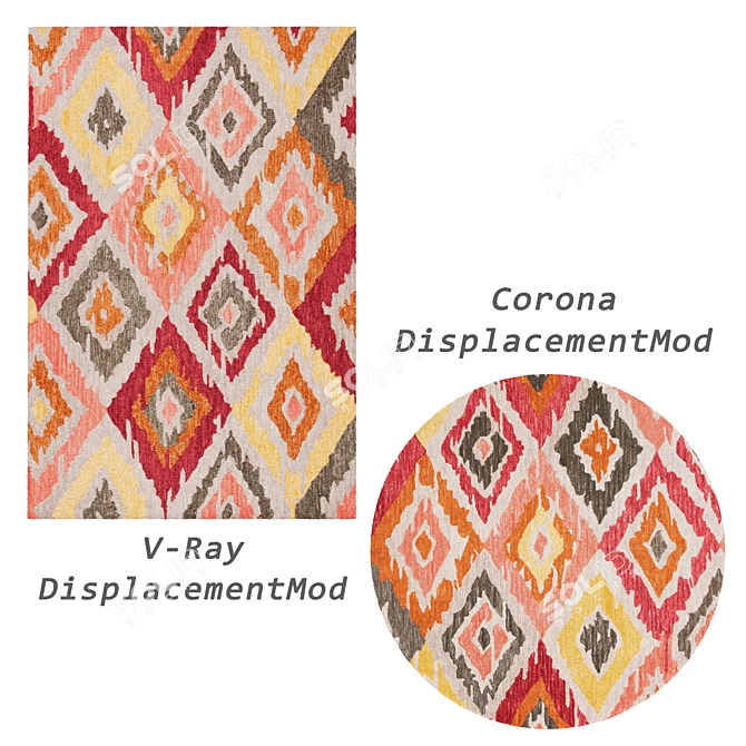 Versatile Set of 8 Rugs: No 367 3D model image 2