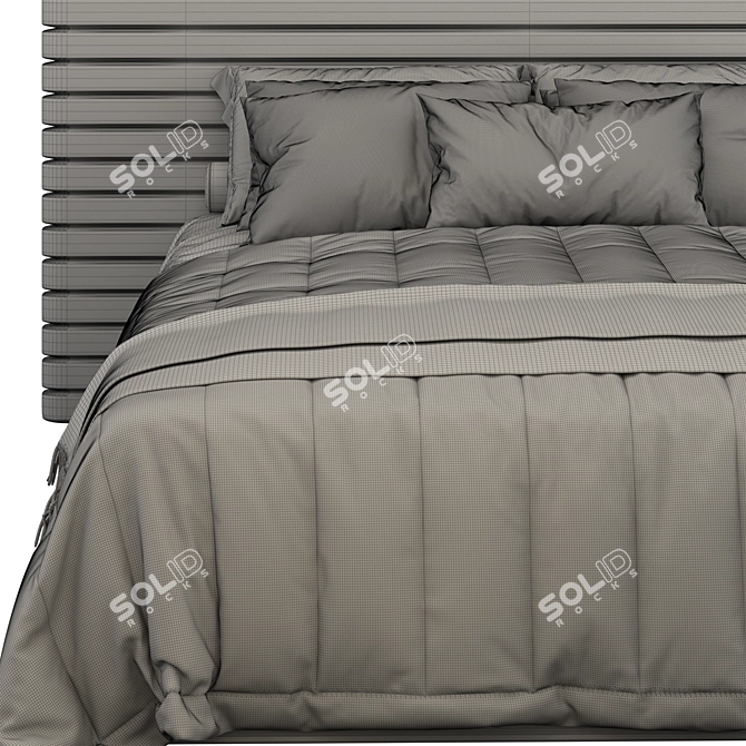 Elegant Modena Bed: Restoration Hardware 3D model image 5