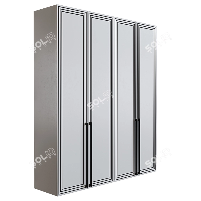 Muzafarov Collections Cupboard: Stylish Illuminated Storage 3D model image 1