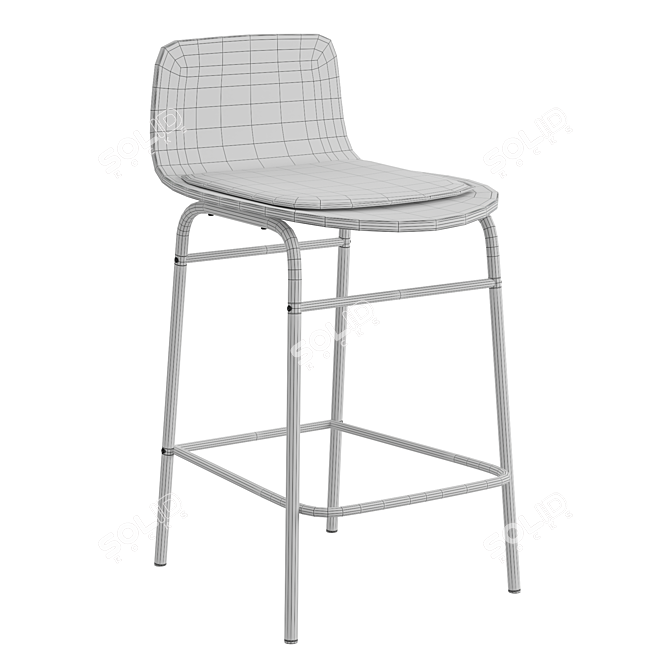 Elegant Blutante Bar Stool: La Redoute's Finest 3D model image 5