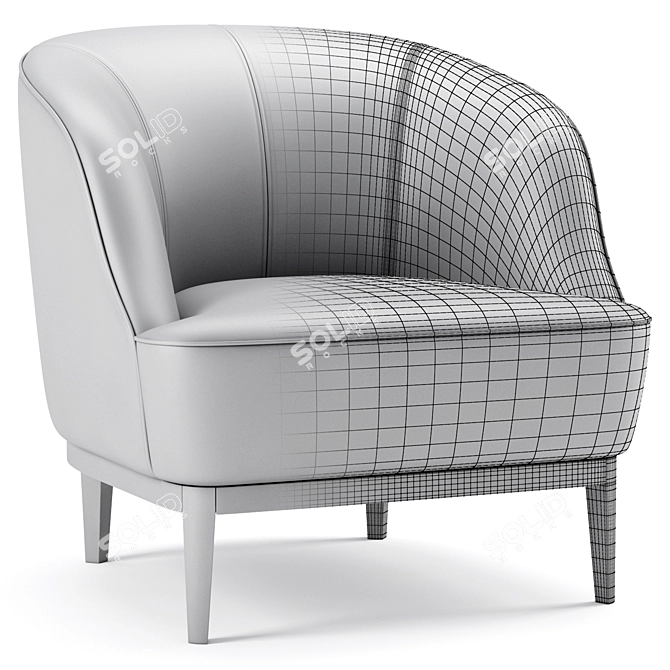 Lloyd Chair: Premium Quality Sofa 3D model image 7