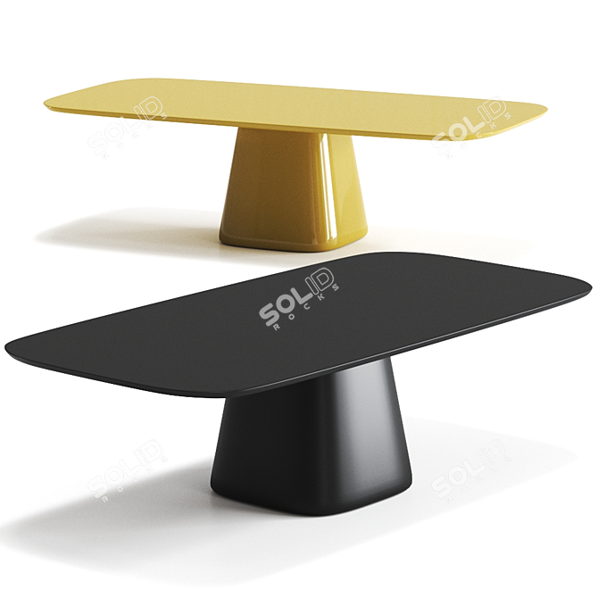 Elegant ALLURE O Table: Vray & Corona 3D model image 1