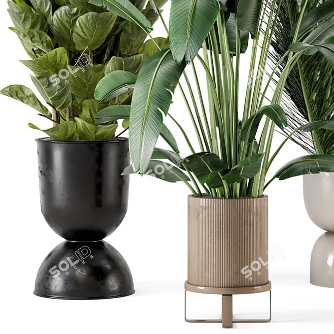 Ferm Living Bau Pot: Stylish Indoor Plants 3D model image 4