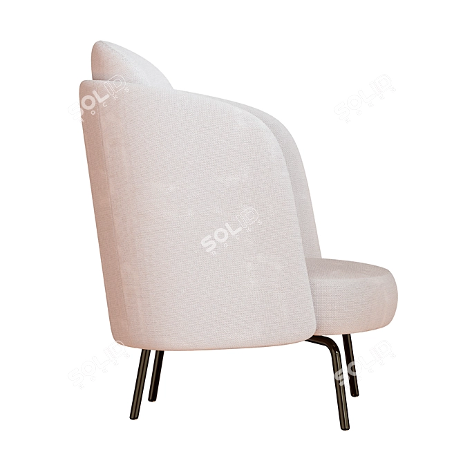 Elegant Lucia Armchair: Ditre Italy 3D model image 3