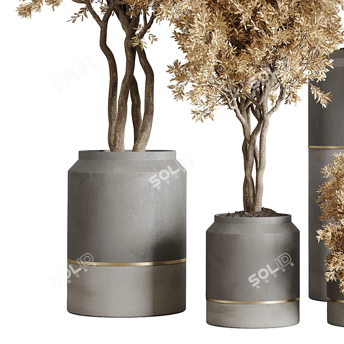 Autumn Leaves Collection - Indoor Plant Pots 3D model image 2