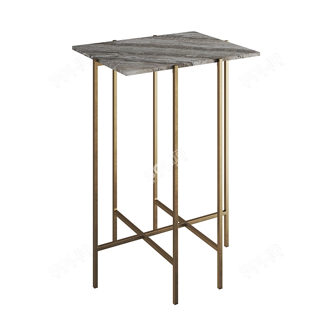 Thai Natura 69560: Elegant Marble Coffee Table 3D model image 1