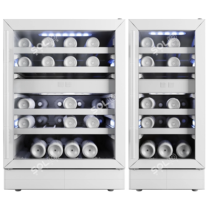 Avallon Wine Cooler: Stylish, Spacious Storage 3D model image 6