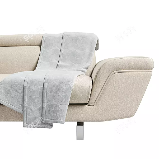 FENDA Arena Two-Seater: Sleek and Stylish Comfort 3D model image 3