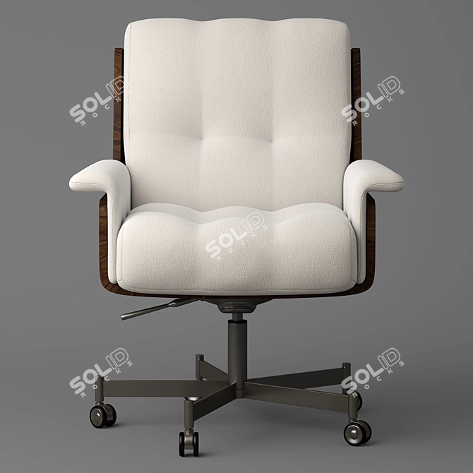 2015 Minotti Daiki Studio Armchair: Stylish and Functional 3D model image 2