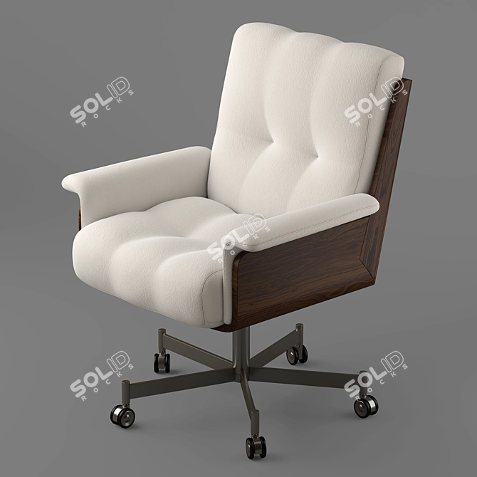 2015 Minotti Daiki Studio Armchair: Stylish and Functional 3D model image 5