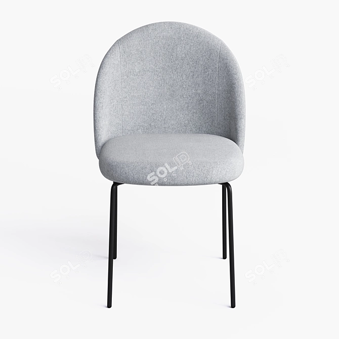 Nordie Contemporary Chair - Stylish and Durable 3D model image 2