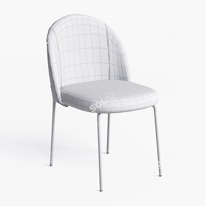 Nordie Contemporary Chair - Stylish and Durable 3D model image 5