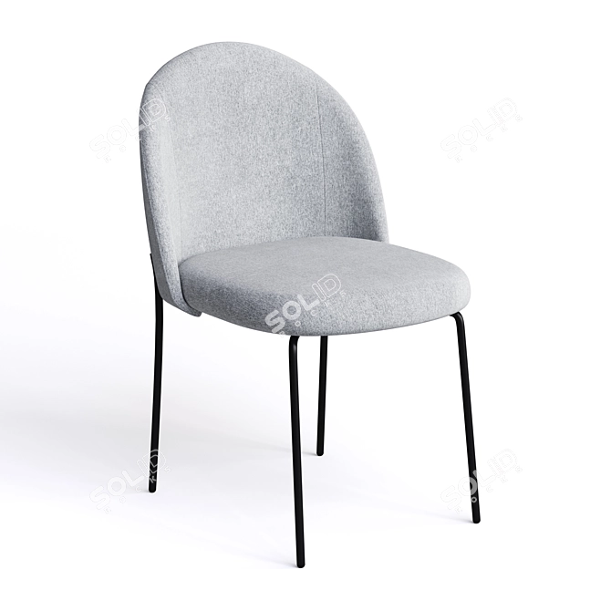 Nordie Contemporary Chair - Stylish and Durable 3D model image 8