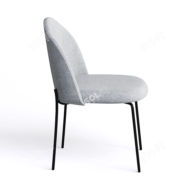 Nordie Contemporary Chair - Stylish and Durable 3D model image 10