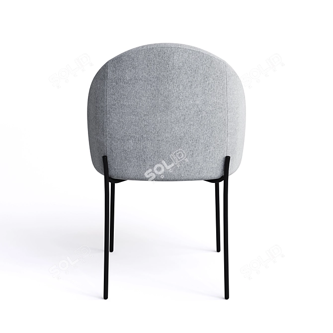 Nordie Contemporary Chair - Stylish and Durable 3D model image 12