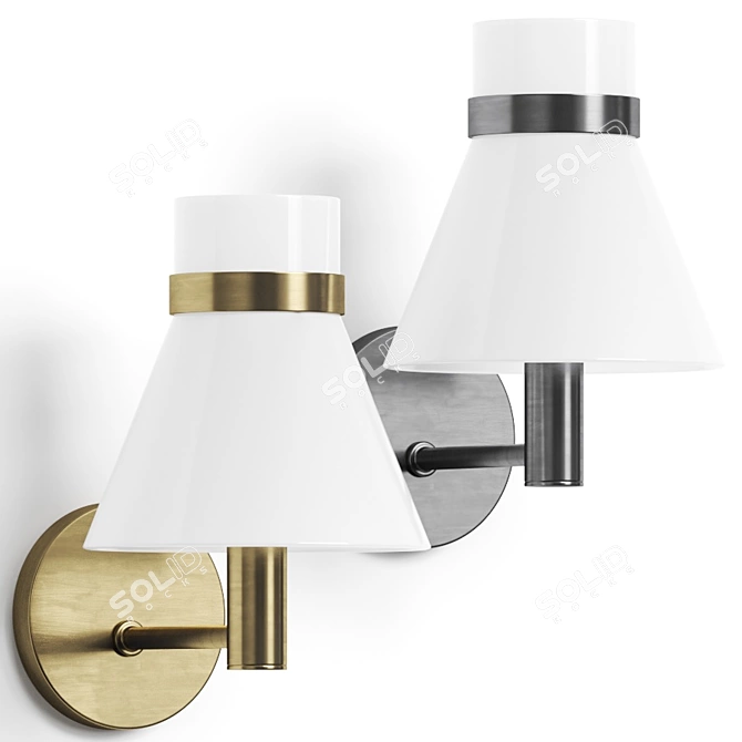 Sleek Arteriors Lamont Sconce 3D model image 2