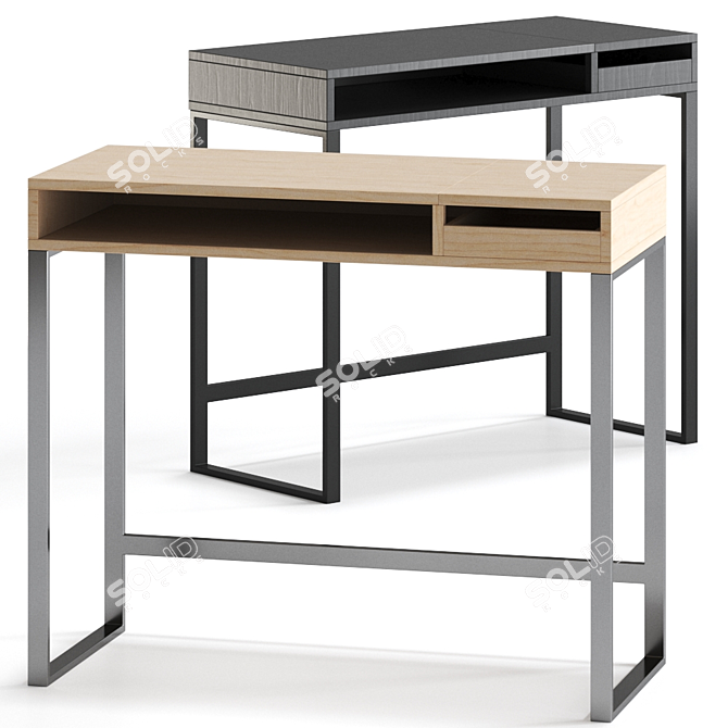 Modern Minimalist Console Table 3D model image 2