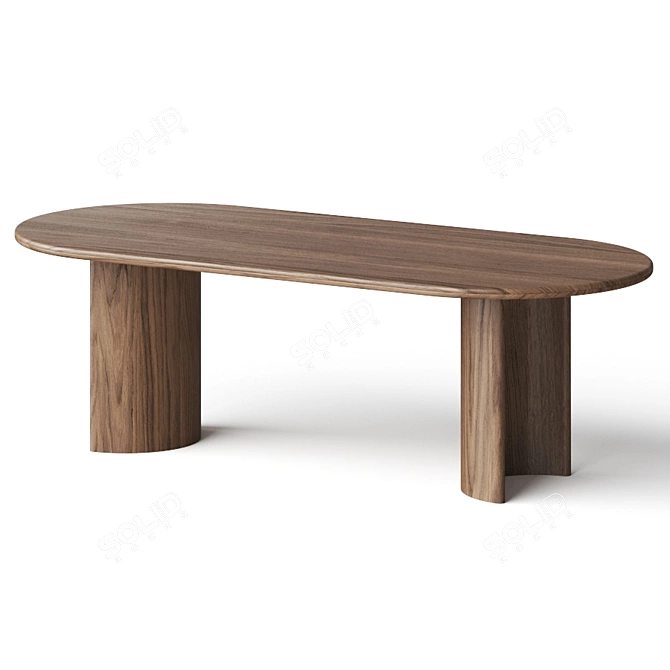 Modern Panos Dining Table 3D model image 1