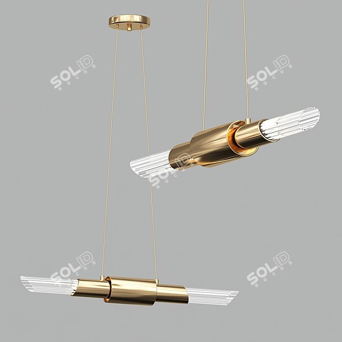 Elegant Tycho Pendant Lighting 3D model image 2