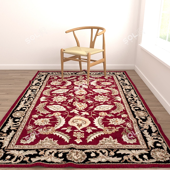 Versatile Set of 6 Rugs with Multiple Render Options 3D model image 6