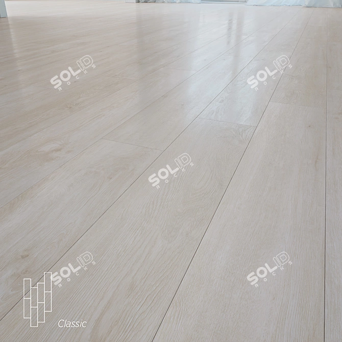 Premium Oak Atlas Flooring 3D model image 1