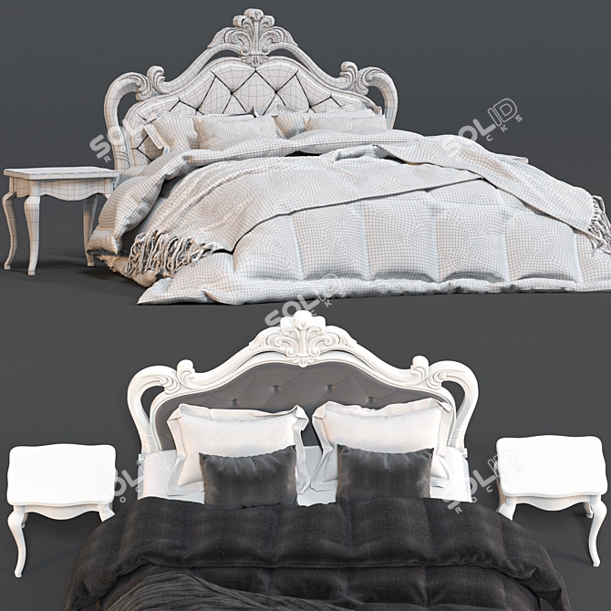 Lollipop Dreams Bed: Modern Decor 3D model image 3