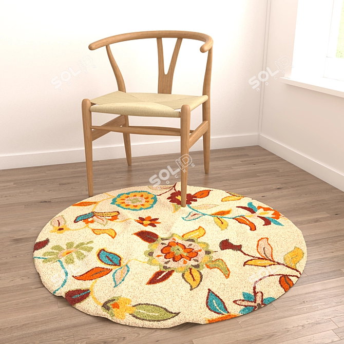 Versatile Rug Set: 8 Unique Designs 3D model image 2