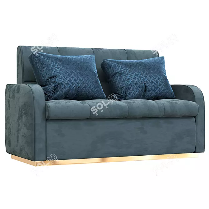 Accordion Fold Sofa: AKKORDEON MARKIZ 3D model image 1