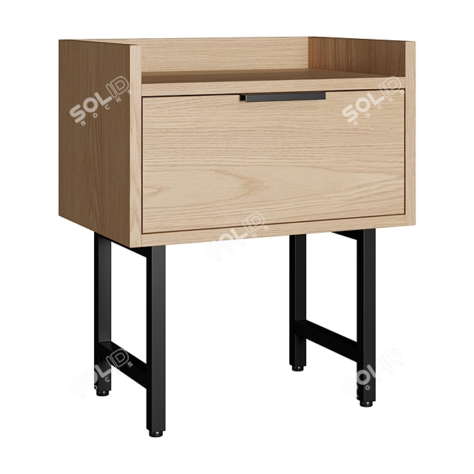 La Redoute Volga Headboard Table & Chest of Drawers 3D model image 3
