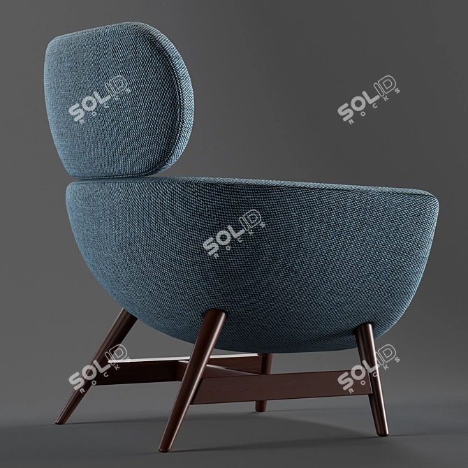 Sleek Laurie Armchair by Pianca 3D model image 4